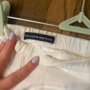 Classic White tiered maxi Brandy Melville skirt